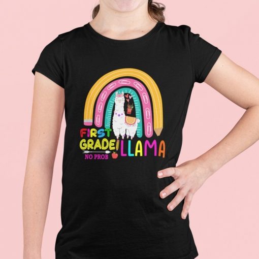 Back-To-School-First-Grade-No-Prob-Llama-Shirt